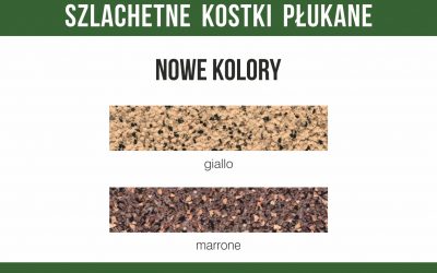 Nowe kolory Szlachetnych Kostek Płukanych w ofercie Superbruk